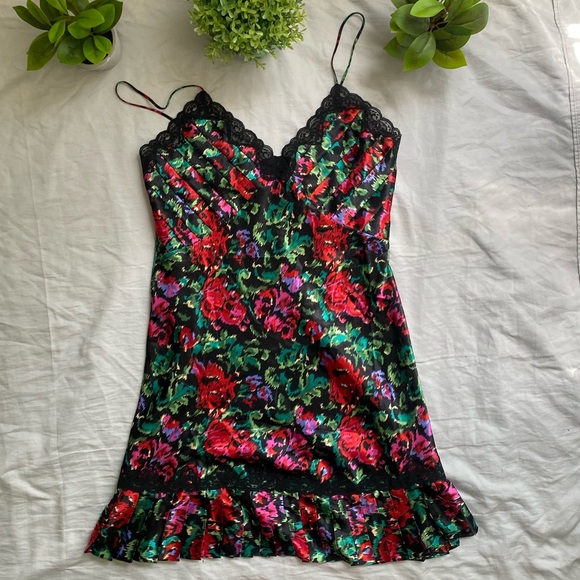 Victoria's Secret Dresses & Skirts - Vintage Victoria’s Secret Floral Slip Dress Satin